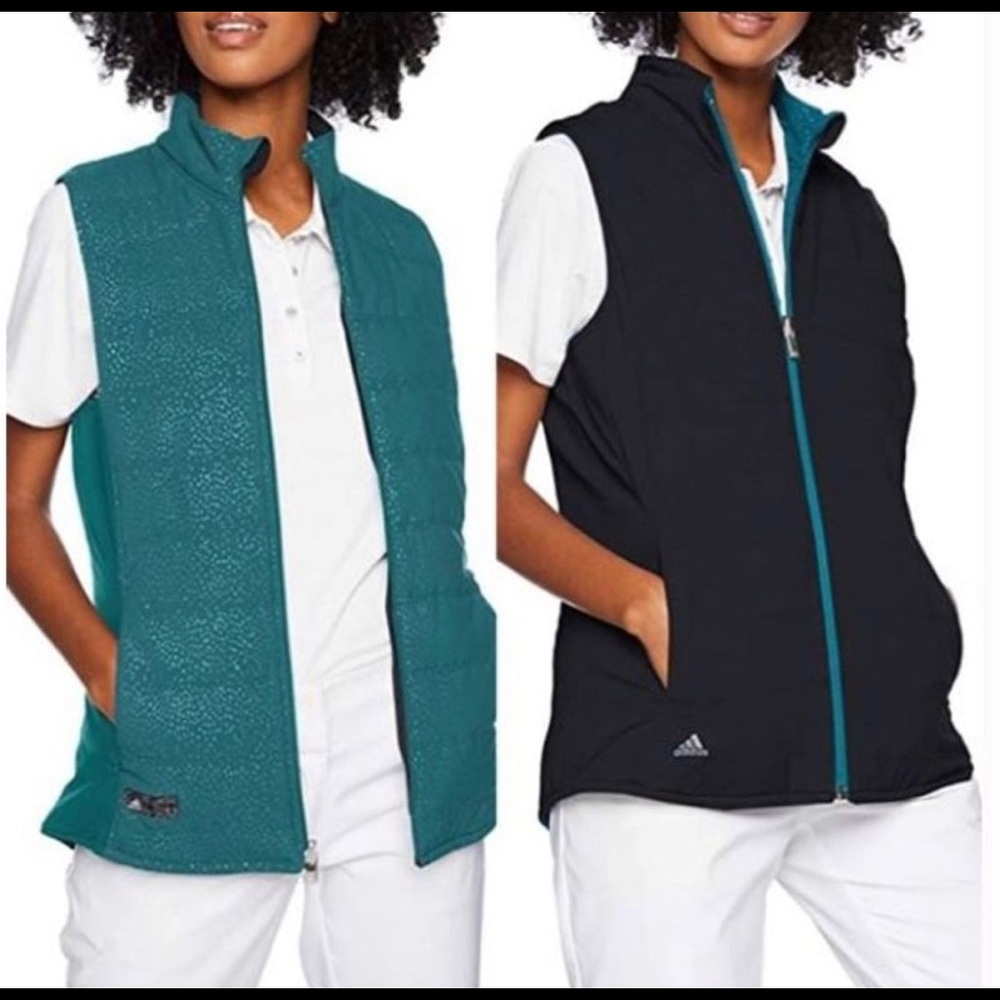 ADIDAS GOLF QUILTED REVERSIBLE LIGHT WEIGHT VEST